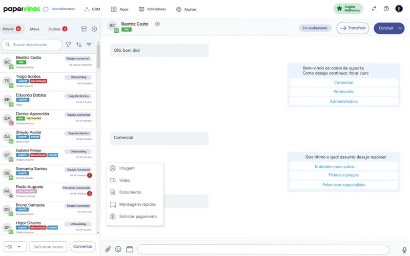 Paper Vines Platform Dashboard